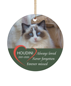 Personalised pet christmas decorations